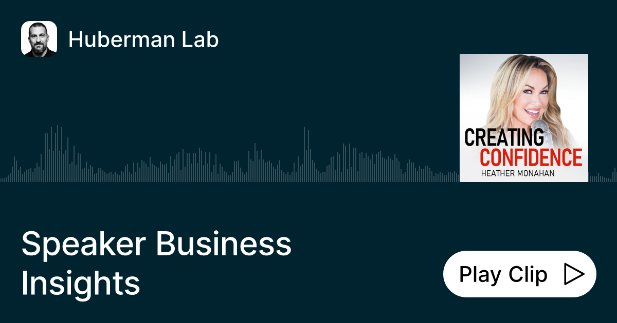 Speaker Business Insights Ask Huberman Lab