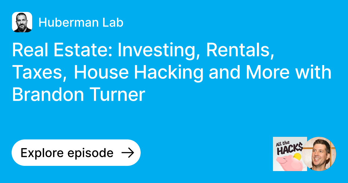 Episode Real Estate Investing, Rentals, Taxes, House Hacking and More