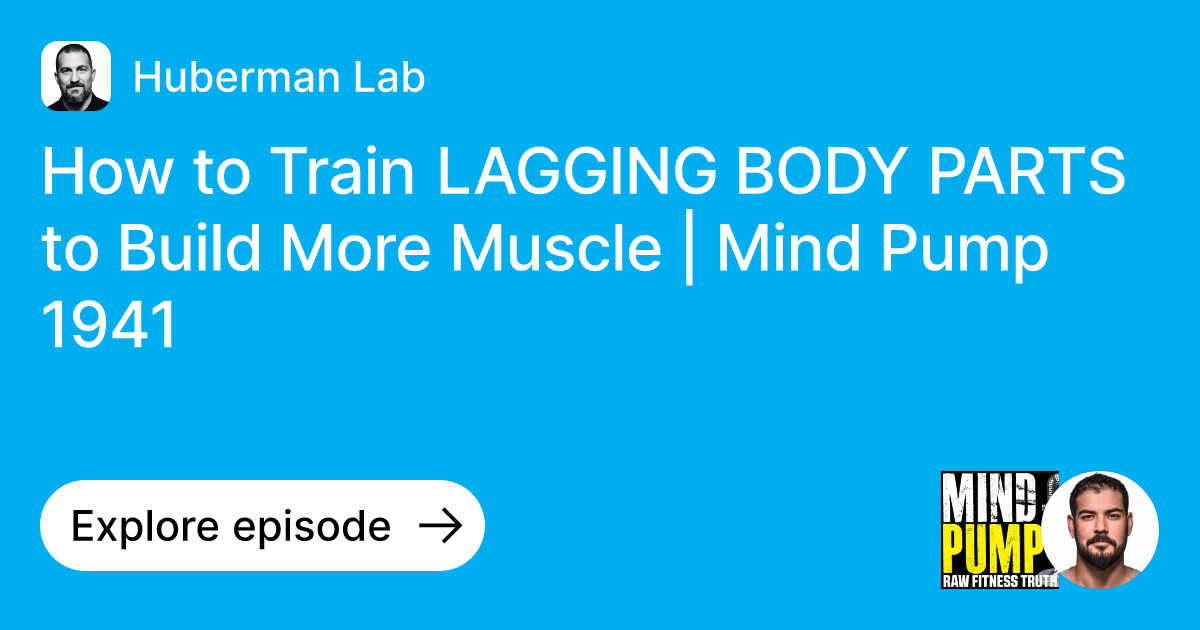 Episode How to Train LAGGING BODY PARTS to Build More Muscle Mind