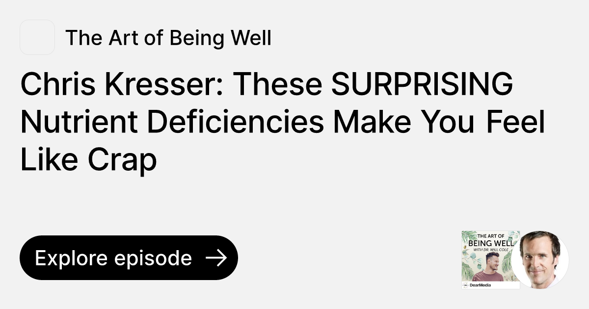 Chris Kresser These SURPRISING Nutrient Deficiencies Make You Feel