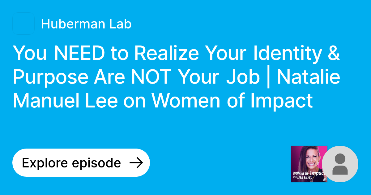 Episode You NEED to Realize Your Identity & Purpose Are NOT Your Job