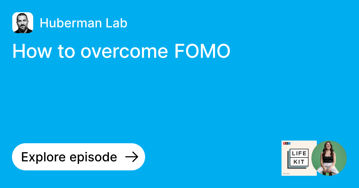 FOMO: How to Overcome the Fear of Missing Out - Effectiviology
