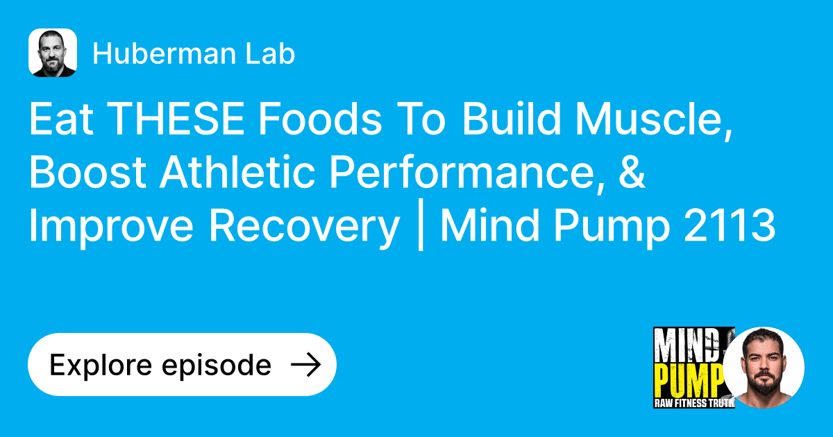 Episode Eat THESE Foods To Build Muscle, Boost Athletic Performance