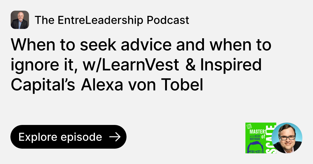 Episode: When To Seek Advice And When To Ignore It, W/LearnVest ...