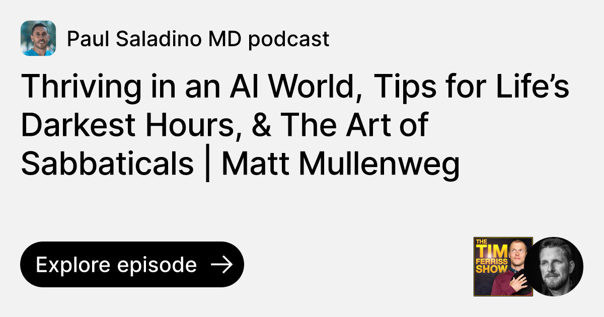 Episode Thriving in an AI World, Tips for Life’s Darkest Hours, & The