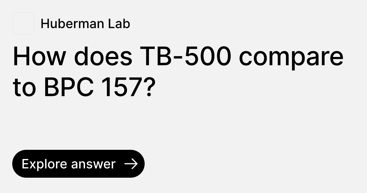 tb-500 vs bpc-157 comparison 💪A lot of people have been asking about BPC-157 / TB-500, so here's the  simple version of why they're on everyone's radar. 💉Most people look into  them for recovery support—especially if they're main image 0