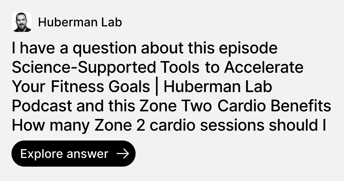 I have a question about this episode Science-Supported Tools to ...