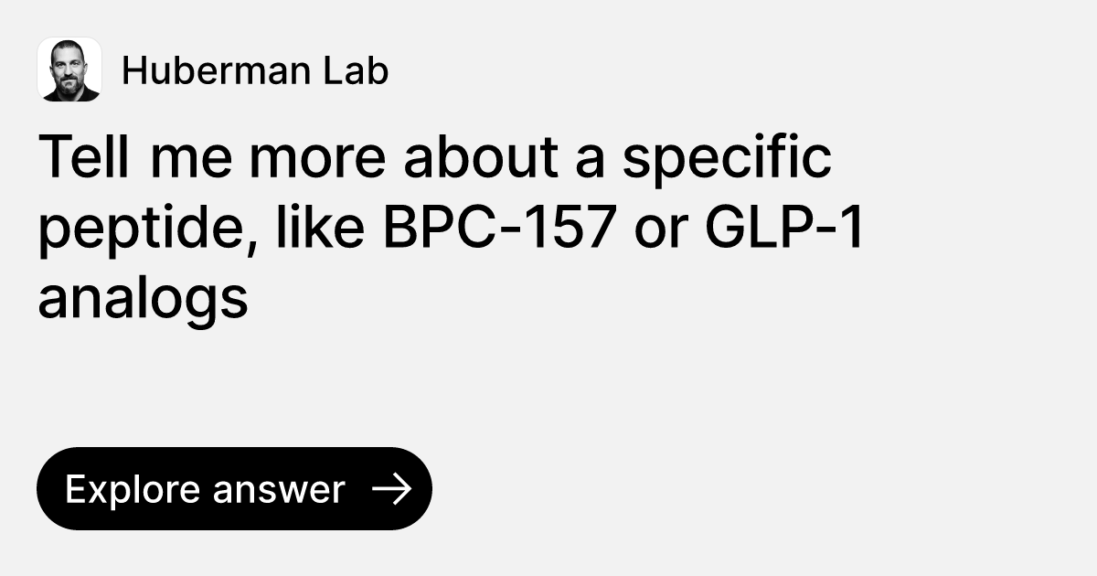 glp 1 bpc 157 Tell me more about a specific peptide, like BPC-157 or GLP-1 analogs