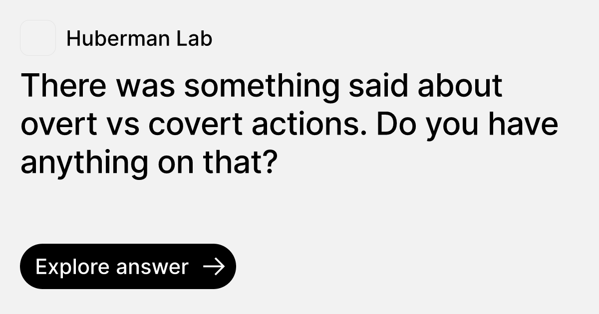 There Was Something Said About Overt Vs Covert Actions Do You Have There was something said about overt vs covert actions do you have